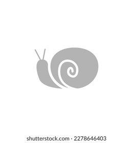 snail icon on a white background, vector illustration