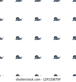 snail icon pattern seamless white background. Editable filled snail icon. snail icon pattern for web and mobile.