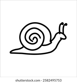 Snail icon. sign for mobile concept and web design.vector illustration, pictogram isolated on white background. color editable