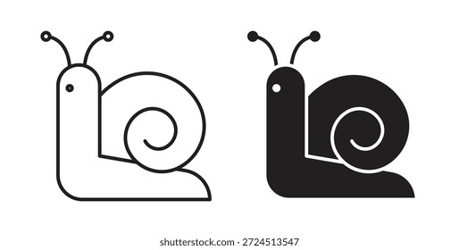 Schnecke Symbol in einfachen flachen Trend modernes grafisches Design abstraktes Logo Element