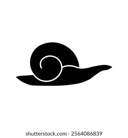 Snail icon. Slimy Mollusk Symbol.  Isolated Vector Illustration.