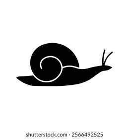 Snail icon. Slimy Mollusk Symbol.  Isolated Vector Illustration.