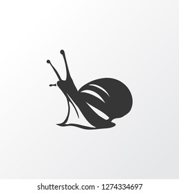 Snail icon symbol. Premium quality isolated slug element in trendy style.