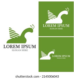 Snail icon and symbol vector template