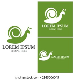 Snail icon and symbol vector template