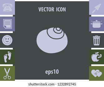 Snail icon, vector design element