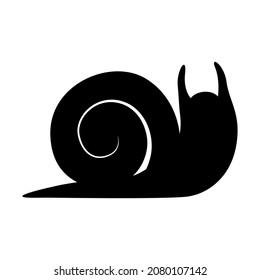 Snail icon vector, filled flat sign, solid pictogram isolated on white.