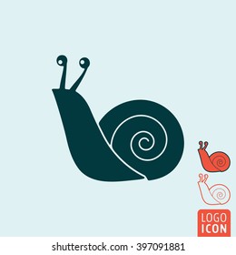 Snail icon. Vector illustration