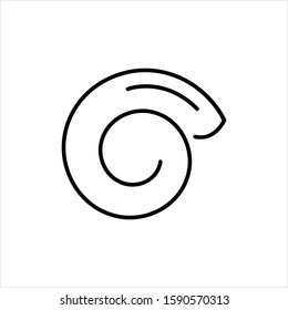 Snail icon vector illustration logo template for many purpose. Isolated on white background.