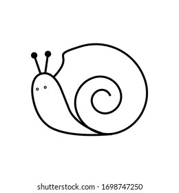 Snail icon vector illustration logo for many purpose. Isolated on white background. – Vector
