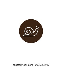 Snail icon vector illustration logo design templat.