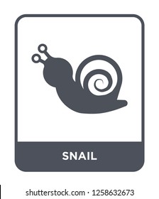 snail icon vector on white background, snail trendy filled icons from Nature collection, snail simple element illustration