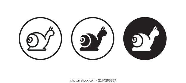 Snail icon vector, sign, symbol, logo, illustration, editable stroke, flat design style isolated on white linear