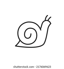 Snail icon vector, sign, symbol, logo, illustration, editable stroke, flat design style isolated on white linear