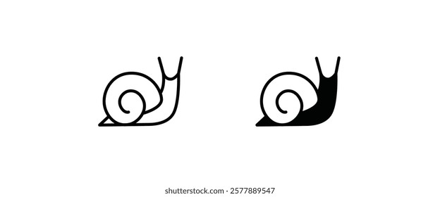 Snail icon vector, sign, symbol, logo, illustration, editable stroke, flat design style isolated on white linear