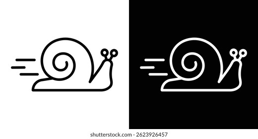Snail icon vector for web and mobile app. Symbol isolated.