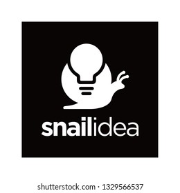 snail idea logo design