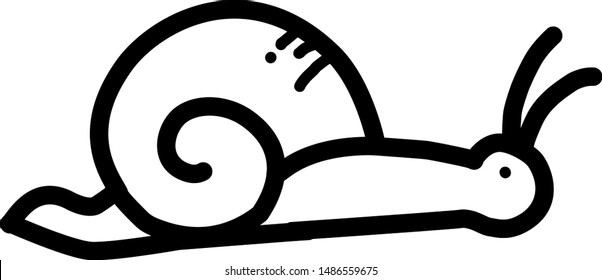 Snail line icon, outline vector sign, linear pictogram isolated on white. Symbol, logo illustration
