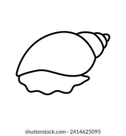 Snail line icon vector design