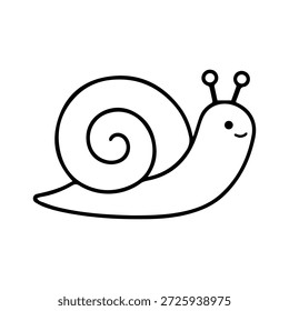 snail line logo vector icon on a white background
Vector line logo icon