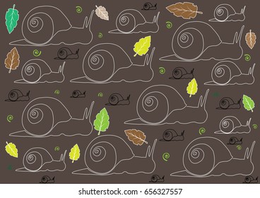 Snail line pattern - Illustration
Animal Shell, Sign, Leaves, Animal, Black Color