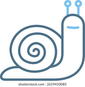 Snail Line Two Colour Icon