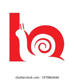 Snail logo abstract design vector.