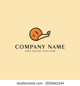 Snail Logo abstract design vector. wild animals, zoos, logotypes, emblems, concepts and icons.