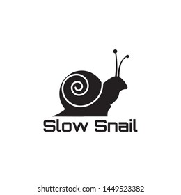 snail logo animal creative draw illustration vector