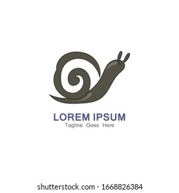 Logotipo de caracol diseño moderno creativo vectorial