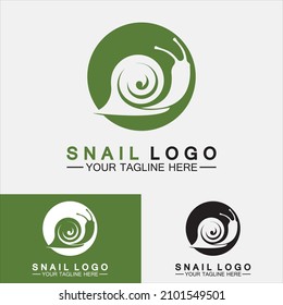 Logotipo de caracol vector de inspiración de diseño moderno creativo