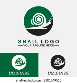 Logotipo de caracol vector de inspiración de diseño moderno creativo