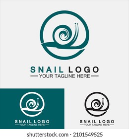 Logotipo de caracol vector de inspiración de diseño moderno creativo