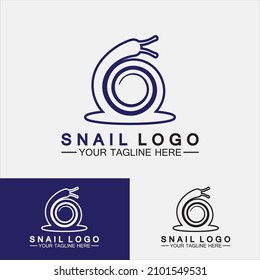 Snail Logo creative modern design inspiration vector