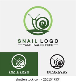 Logotipo de caracol vector de inspiración de diseño moderno creativo