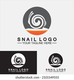 Logotipo de caracol vector de inspiración de diseño moderno creativo