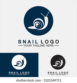 Logotipo de caracol vector de inspiración de diseño moderno creativo