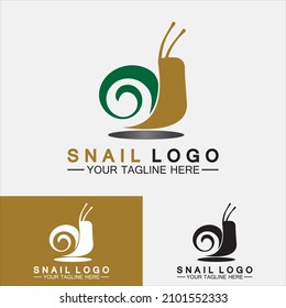 Logotipo de caracol vector de inspiración de diseño moderno creativo