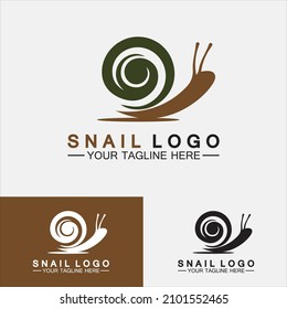 Logotipo de caracol vector de inspiración de diseño moderno creativo