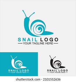 Logotipo de caracol vector de inspiración de diseño moderno creativo