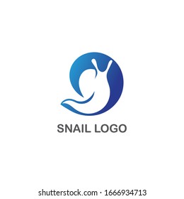 Snail logo creative template vector icon illustration design