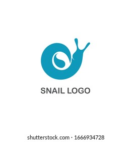 Snail logo creative template vector icon illustration design