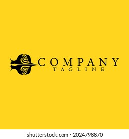 Snail logo design can be used for any company