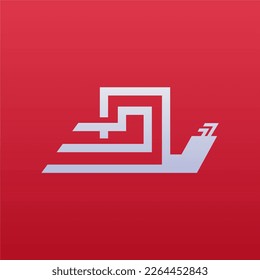 Snail logo design concept. Snail logo design template. Mollusca logo design for business and other