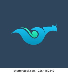 Snail logo design concept. Snail logo design template. Mollusca logo design for business and other