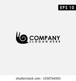 Snail Logo Design Vector Template. Modern Design. Snail Icon. Flat Logo. Snail. Vector Illustration