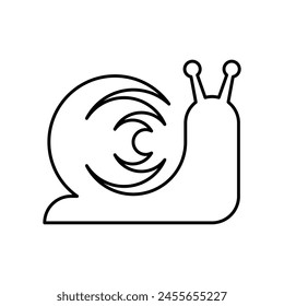 Logo del caracol. Diseño de iconos. Elementos de Plantilla	