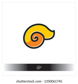 snail logo icon. EPS 10