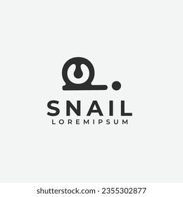 Snail logo icon simple design