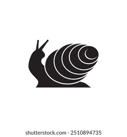 snail logo icon, vector illustration design